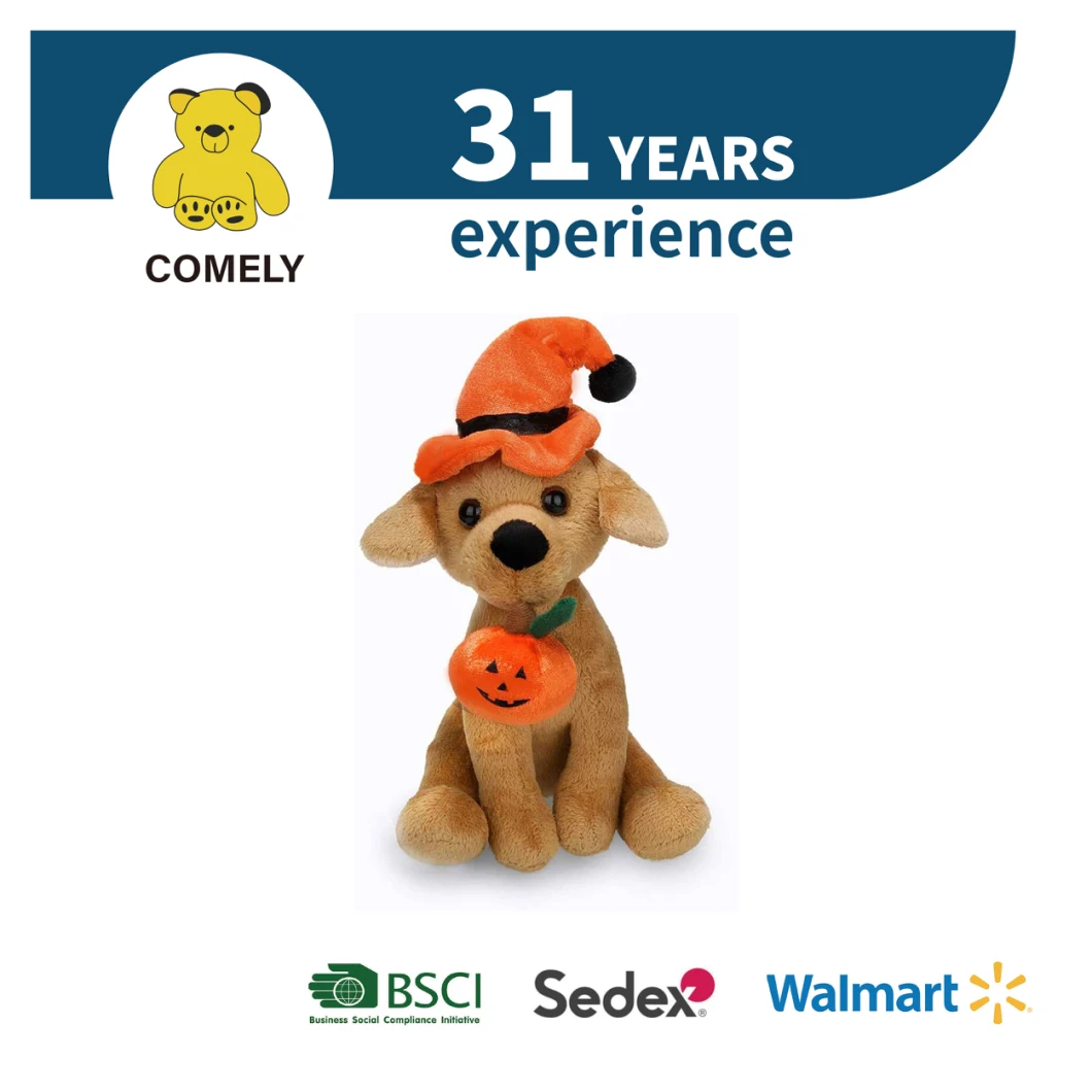 OEM Soft Stuffed Custom Halloween Festival Toy Plush Dolls Stuffed Soft Children Toys BSCI Sedex ISO9001