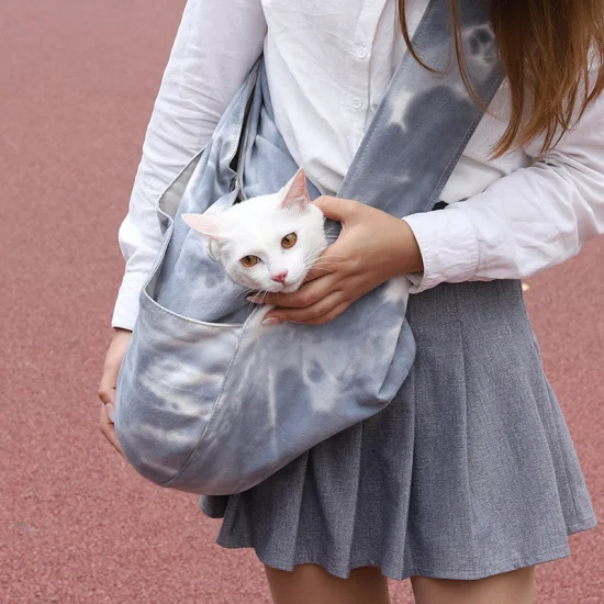 Bolsa para animais de estimação, bolsa para cães, mochila para animais de estimação, lona, ​​bolsa para gatos de um ombro, bolsa portátil para gatos e cães