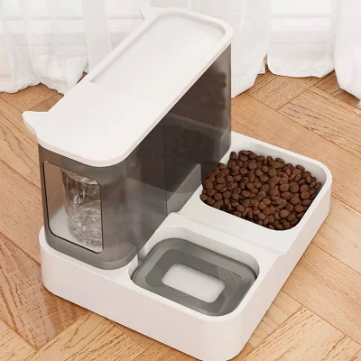 Alimentador automático para gatos de grande capacidade água 2 para 1 boca não molhada tigela de água para cães suprimentos para animais de estimação