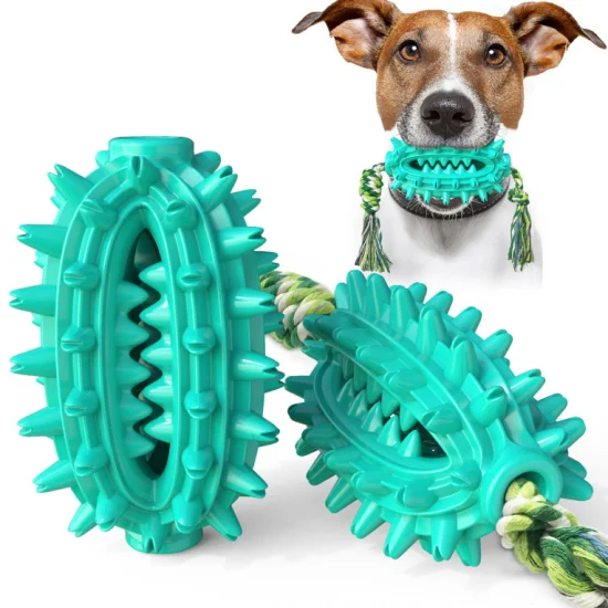 Brinquedo para mastigar escova de dentes Voovpet para cães pequenos e médios, brinquedos para cães médios grandes e enfadonhos, brinquedos para dentição de cachorros, brinquedos para cães indestrutíveis.