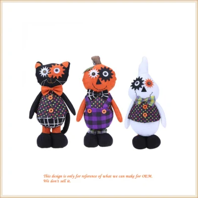 Brinquedos de pelúcia de monstro de abóbora de Halloween/ brinquedo de pelúcia personalizado para festival