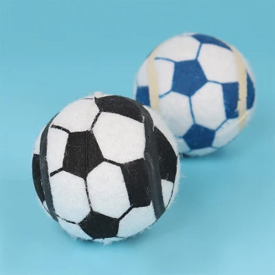 Venda imperdível Brinquedo para animais de estimação Resistência à mordida Bola de brinquedo de futebol para cachorro Molar Fofo formato redondo Som para mastigar Brinquedo para mastigar Bola de treinamento Suprimentos para animais de estimação